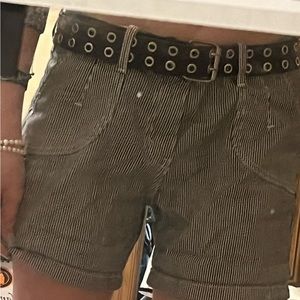Levis 515 Stripe shorts black and white